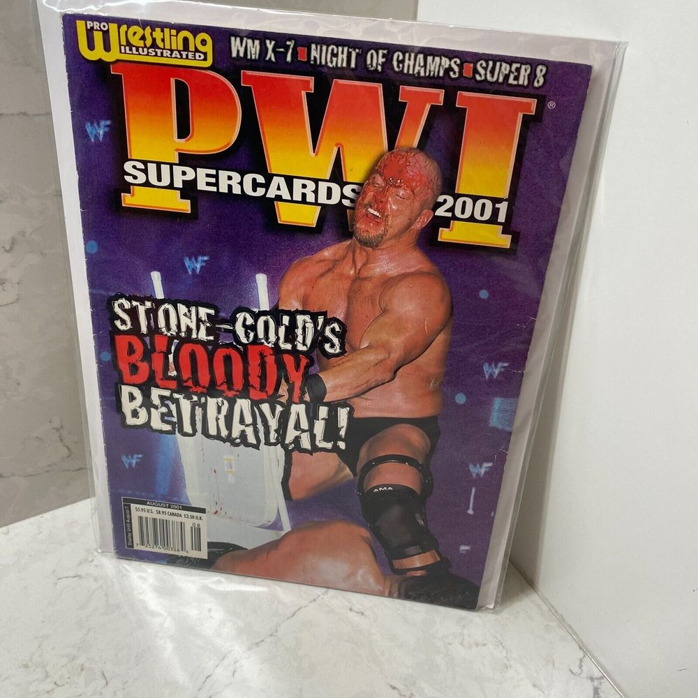 Pro Wrestling Illustrated Supercards August 2001 Stone-Cold's‎ WWF WCW Magzine